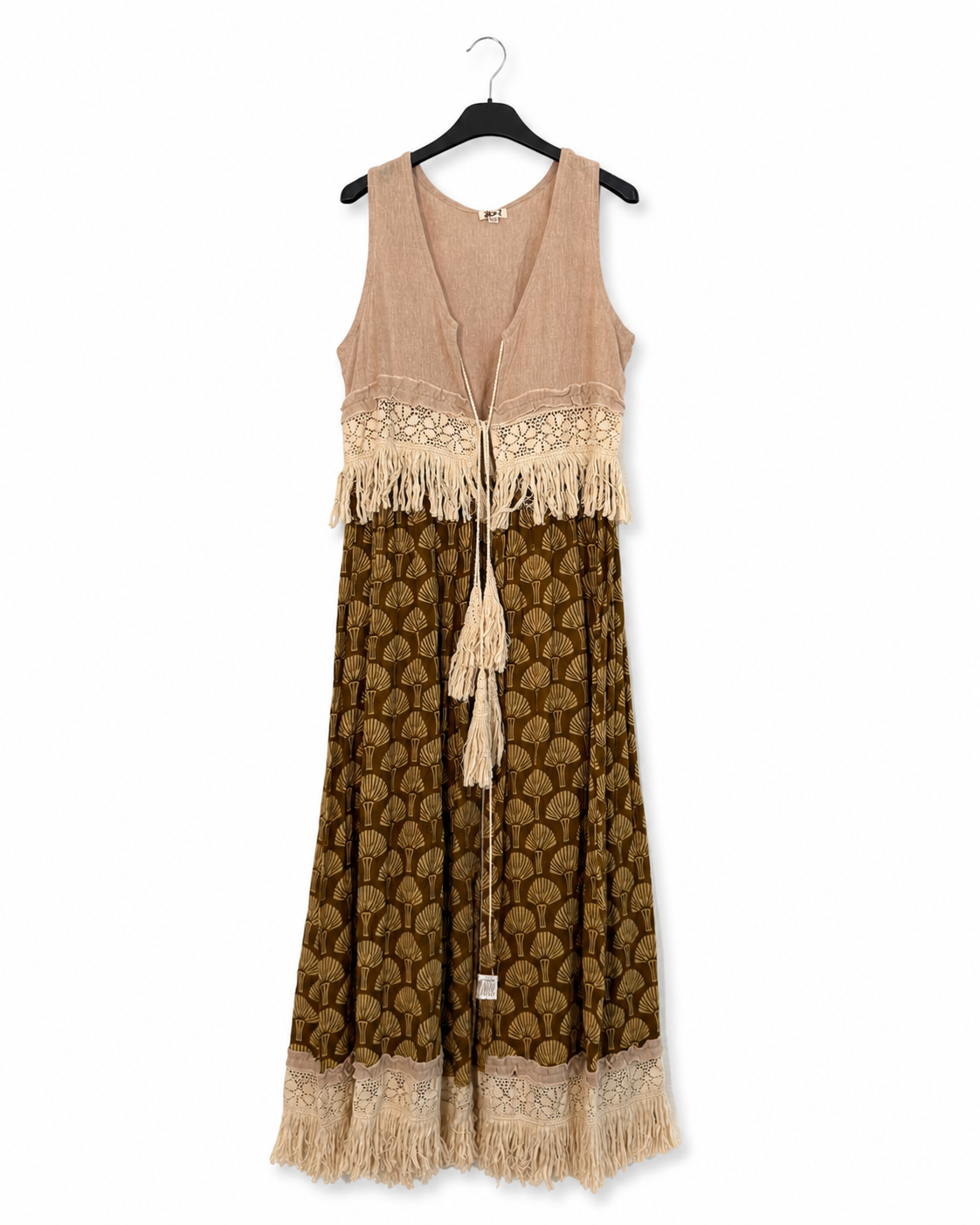 Kimono vestido fleco