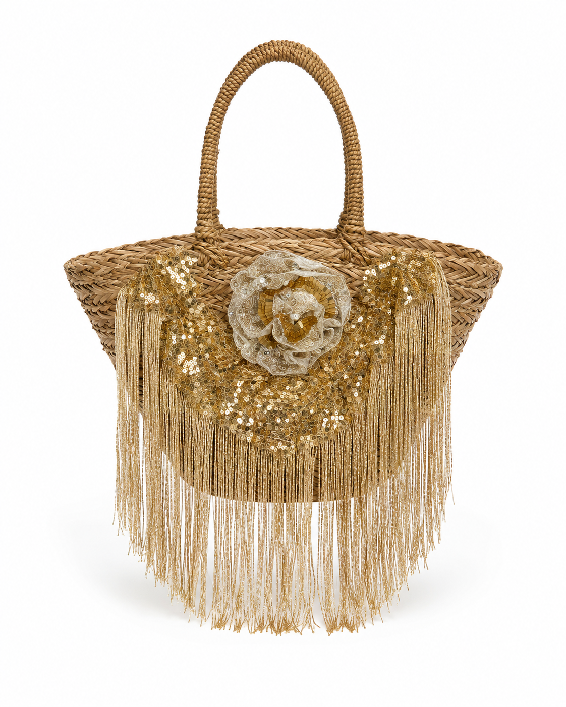 Bolso Boho Rosa con flecos