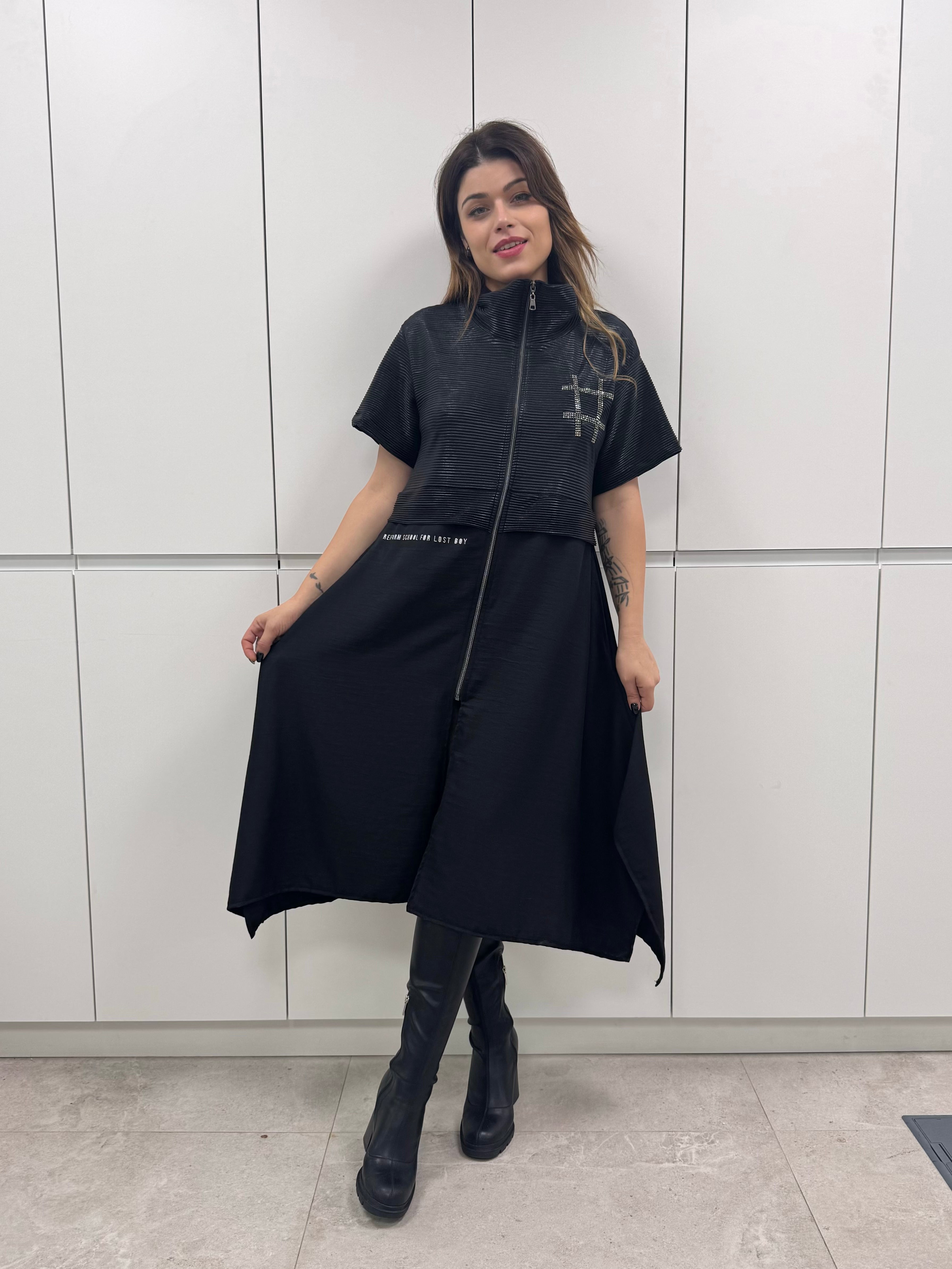 Vestido cremallera black