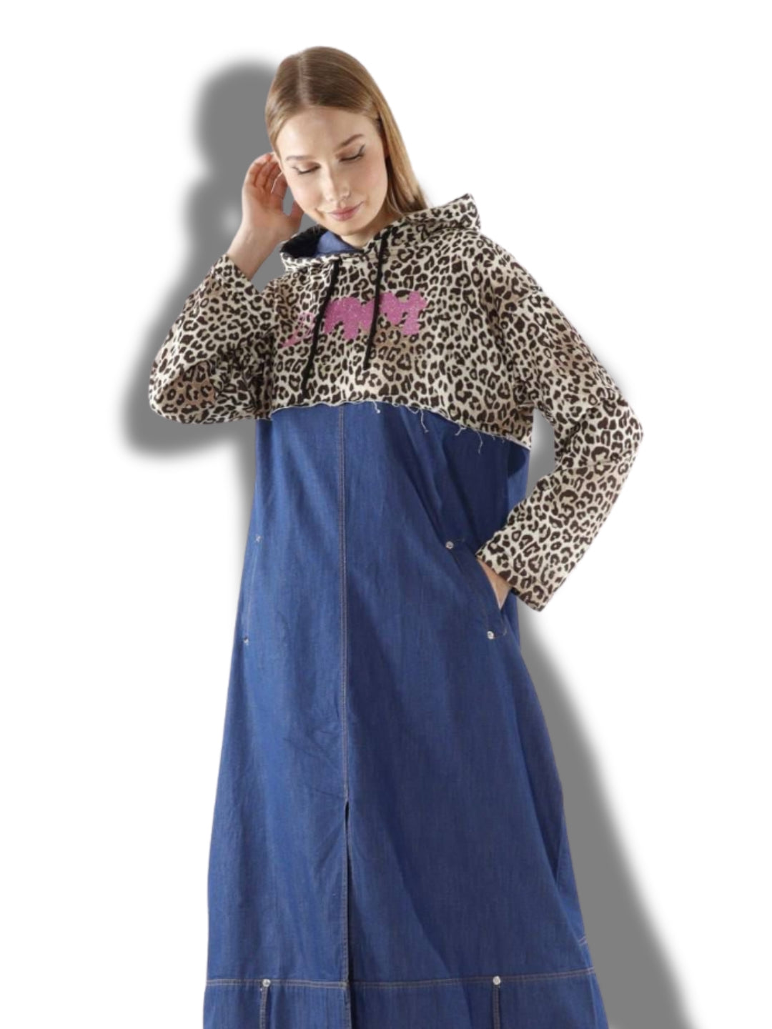 Vestido capucha turco