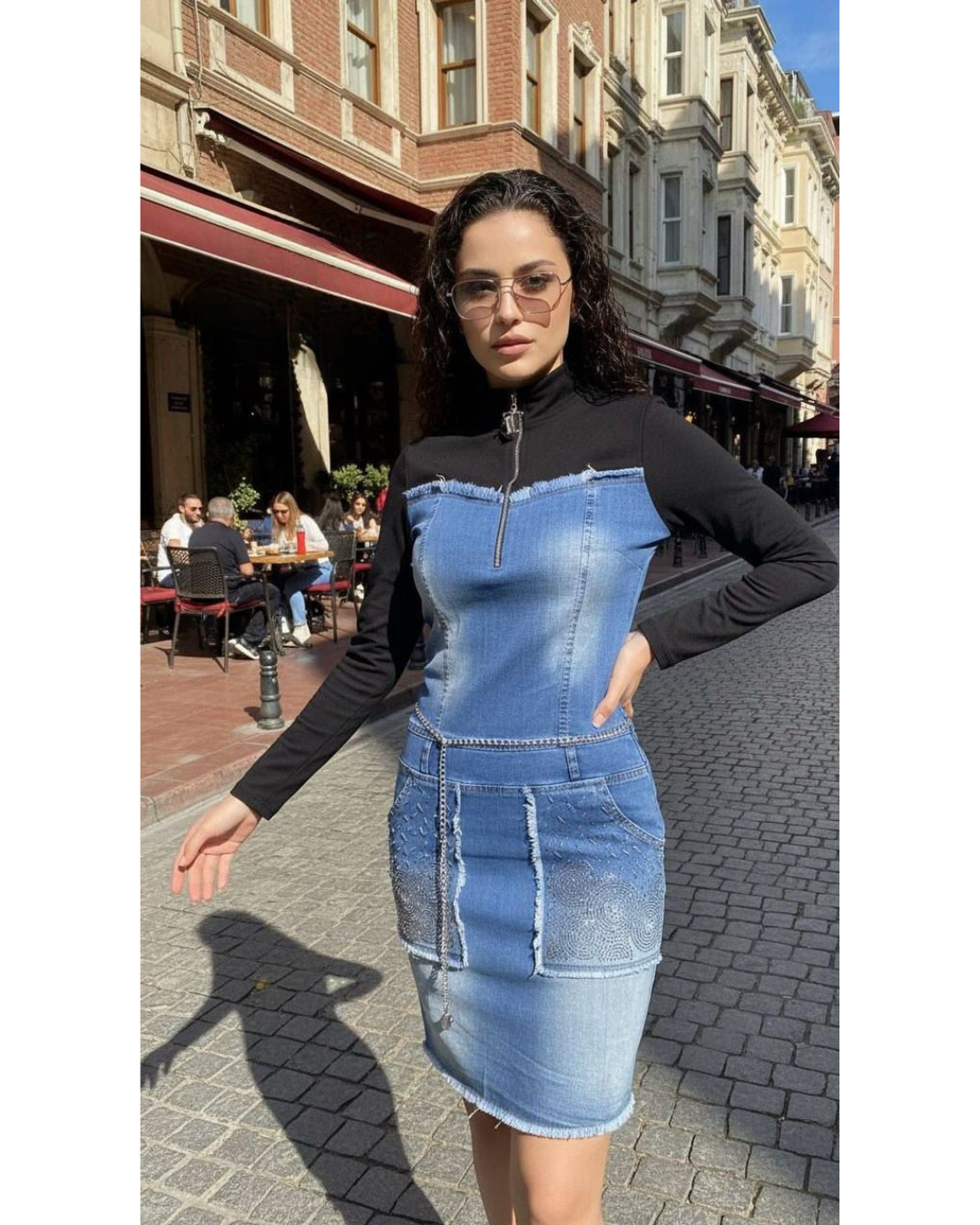 Vestido vaquero tatu - manga